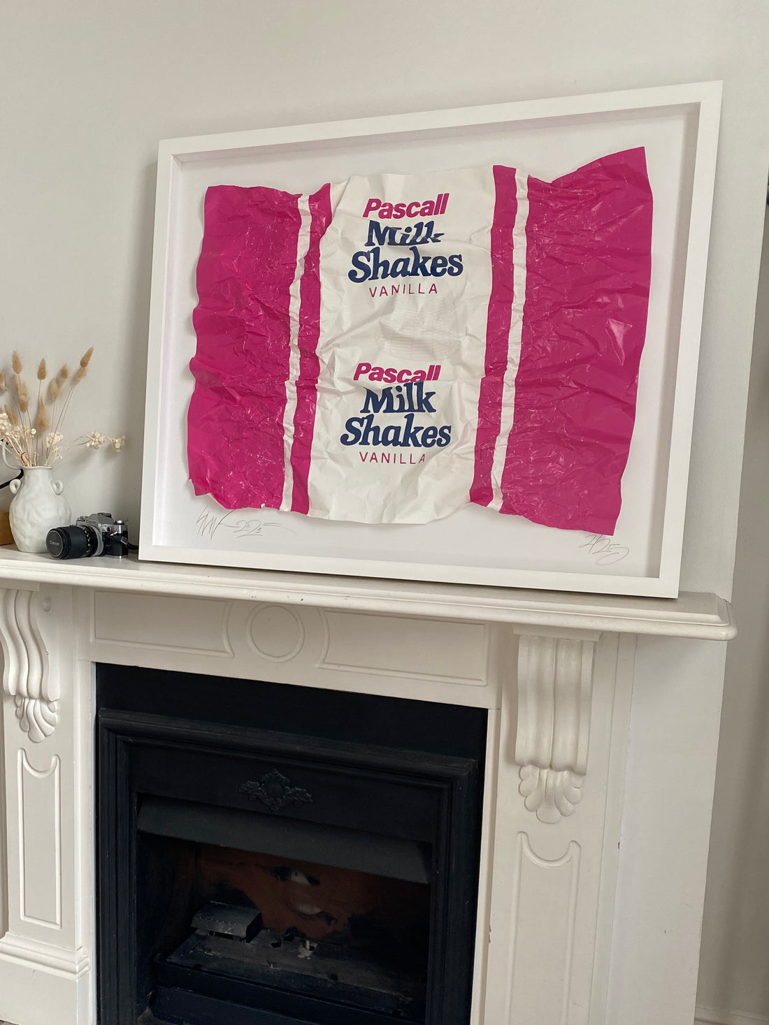 Framed XXL Milkshakes Wrapper