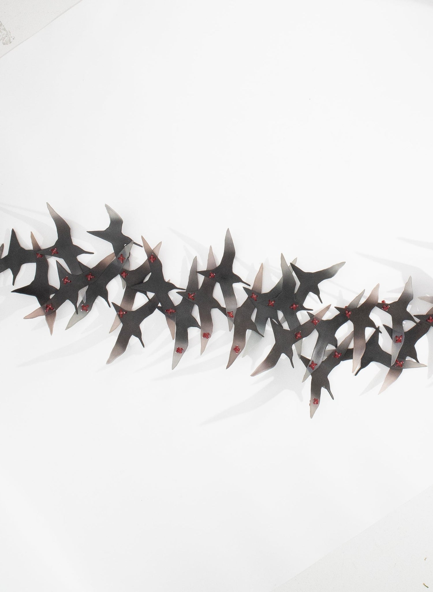 Flock of Godwits  - Black with red cross