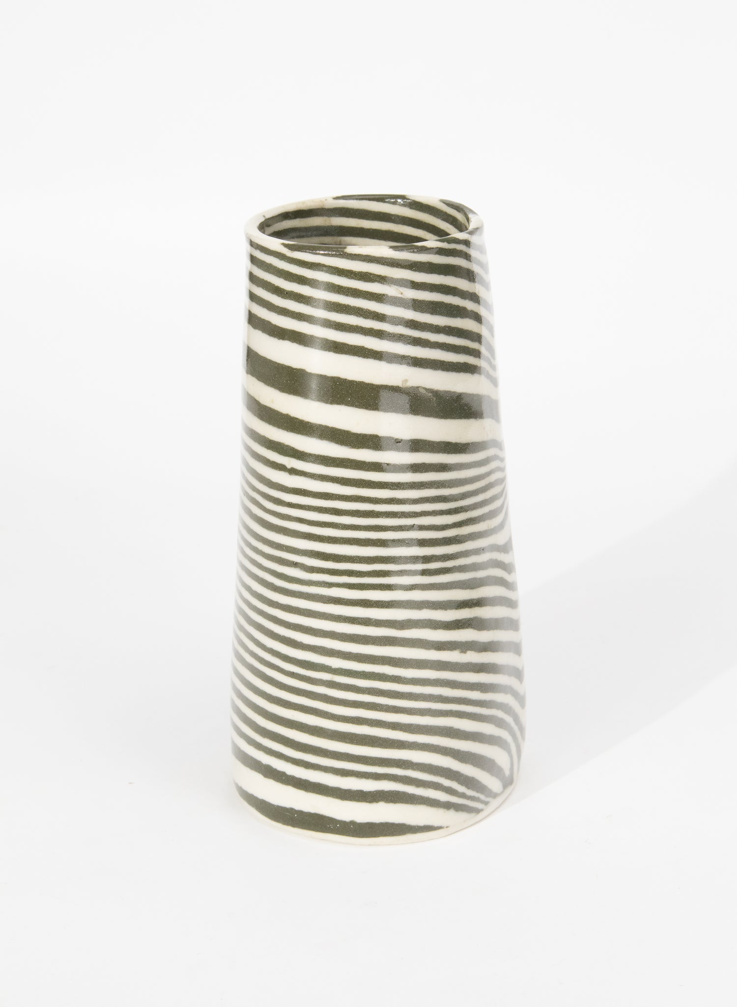 Nerikomi Dark Green Large Vase