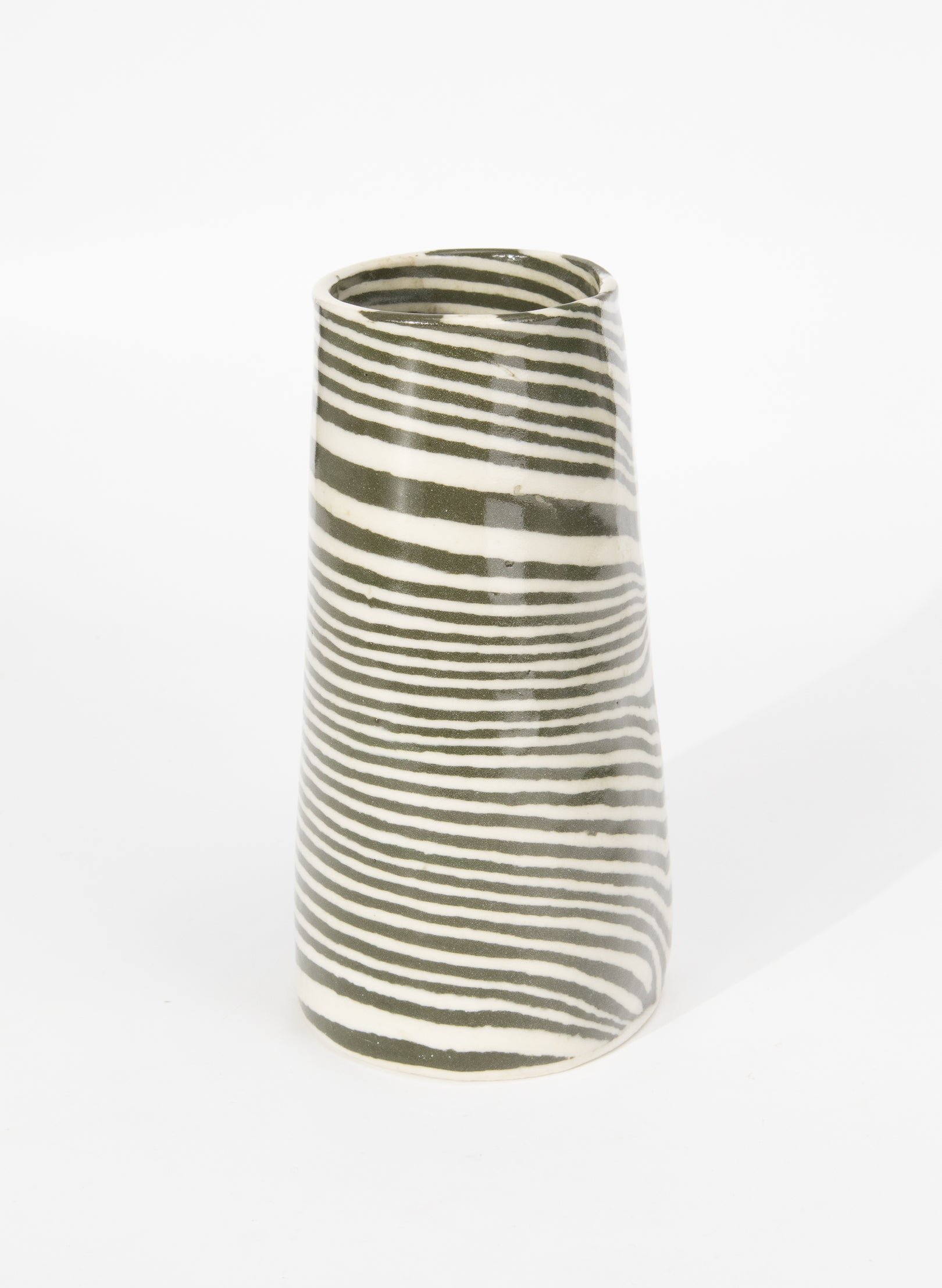 Nerikomi Dark Green Large Vase