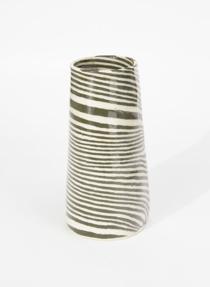 Nerikomi Dark Green Large Vase