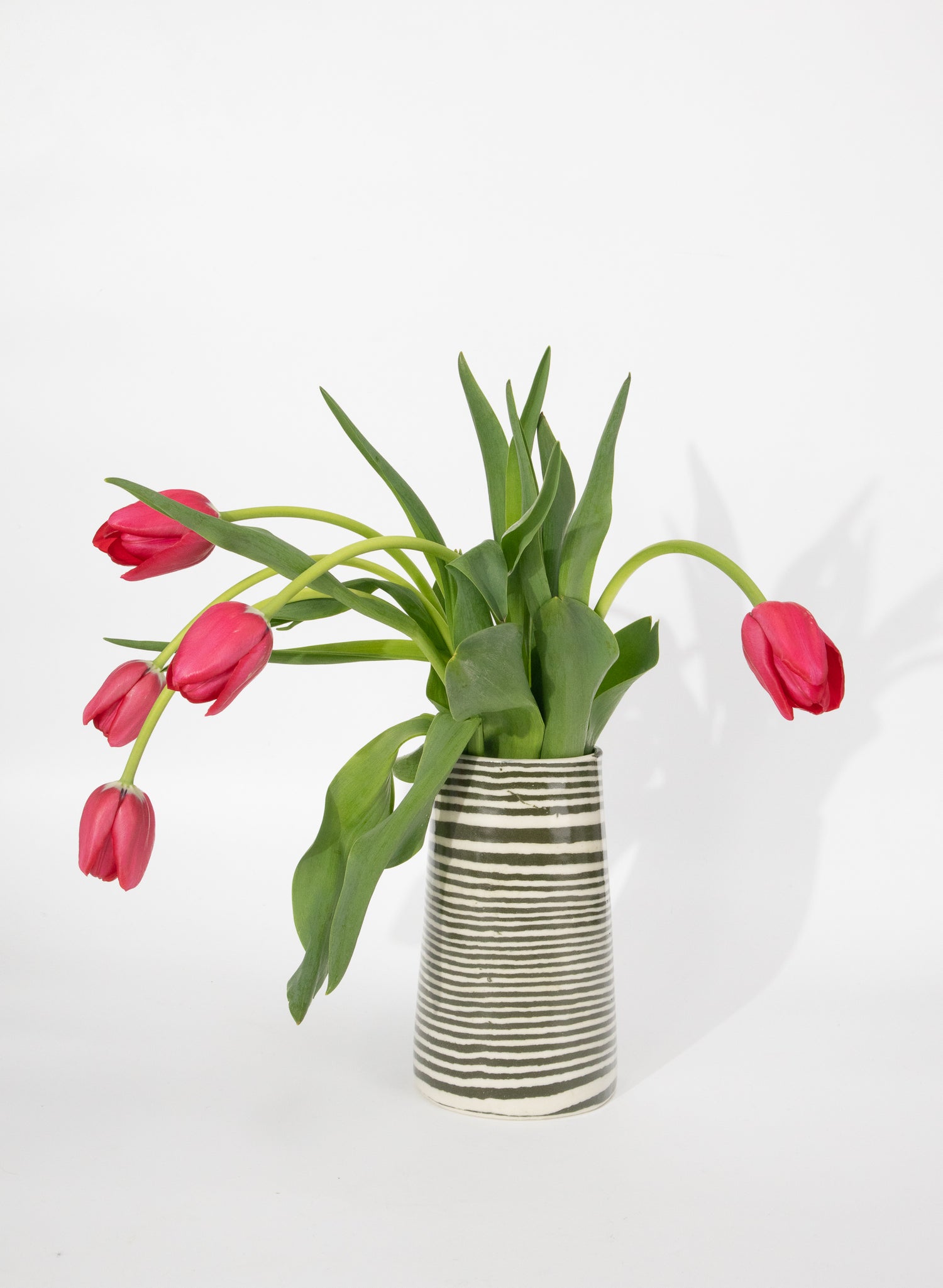 Nerikomi Dark Green Large Vase