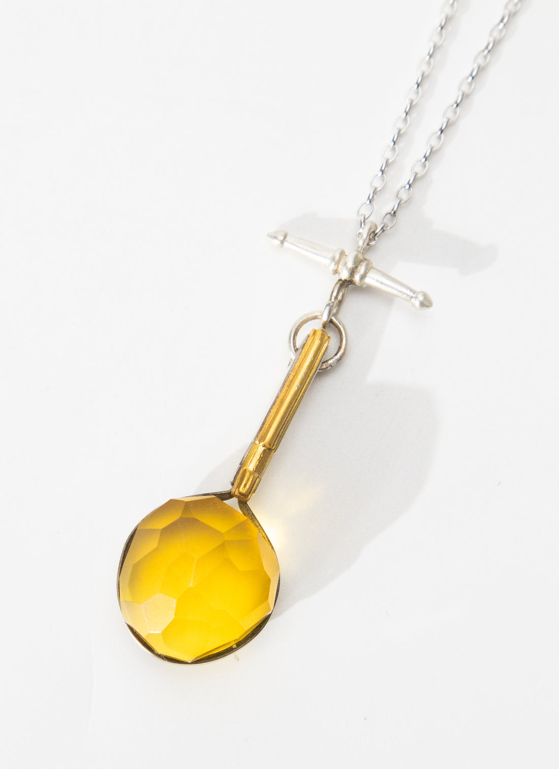 NZ Amber &amp; 22ct Gold Pendant