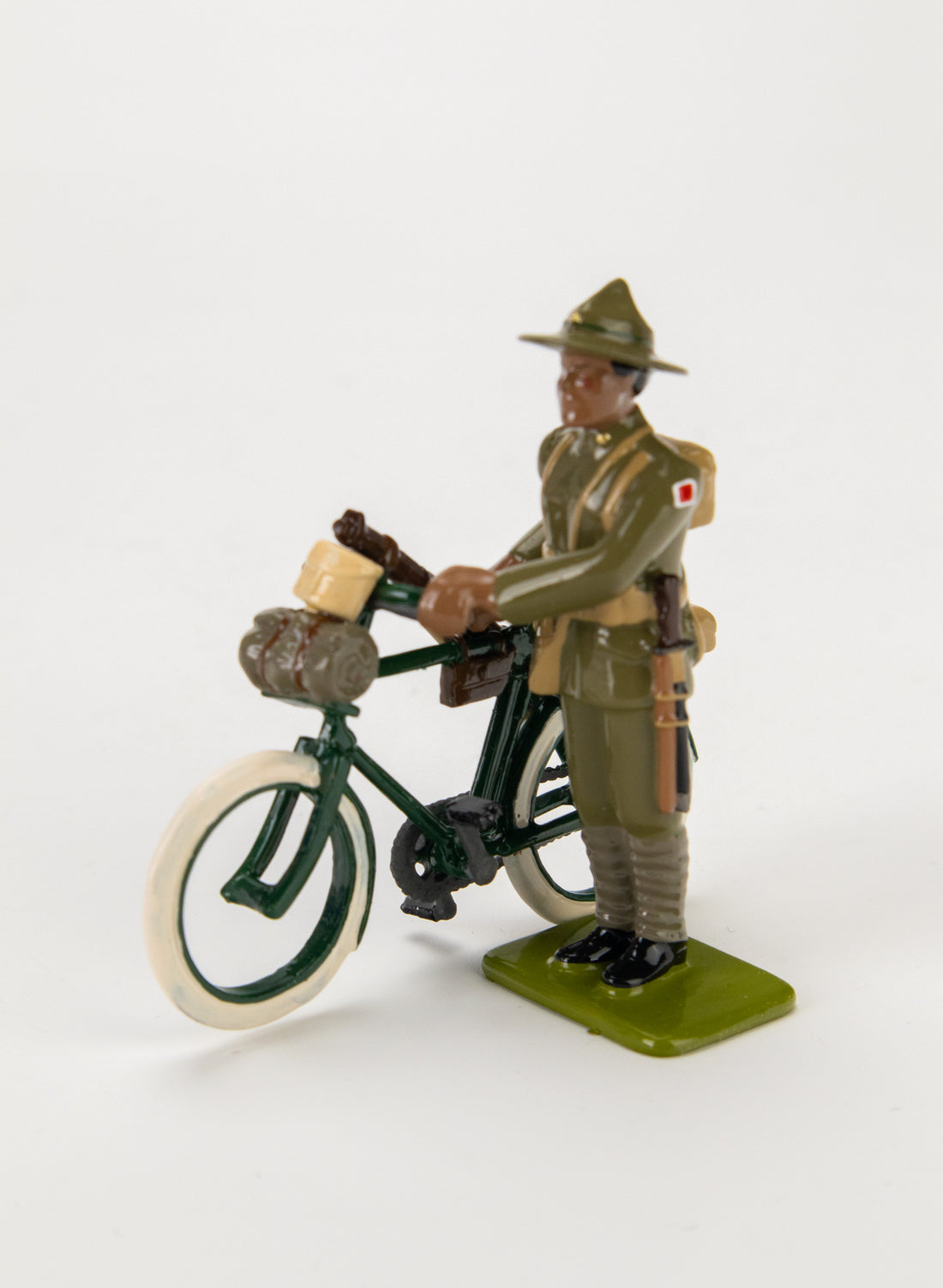 Private Maori with BSA Bicycle