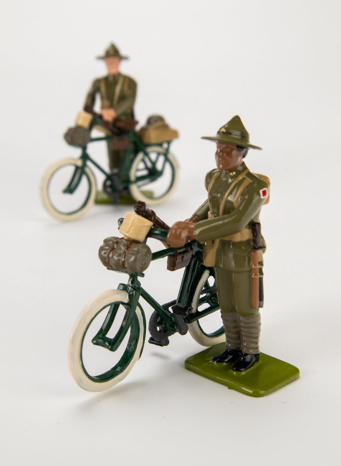 Private Maori with BSA Bicycle