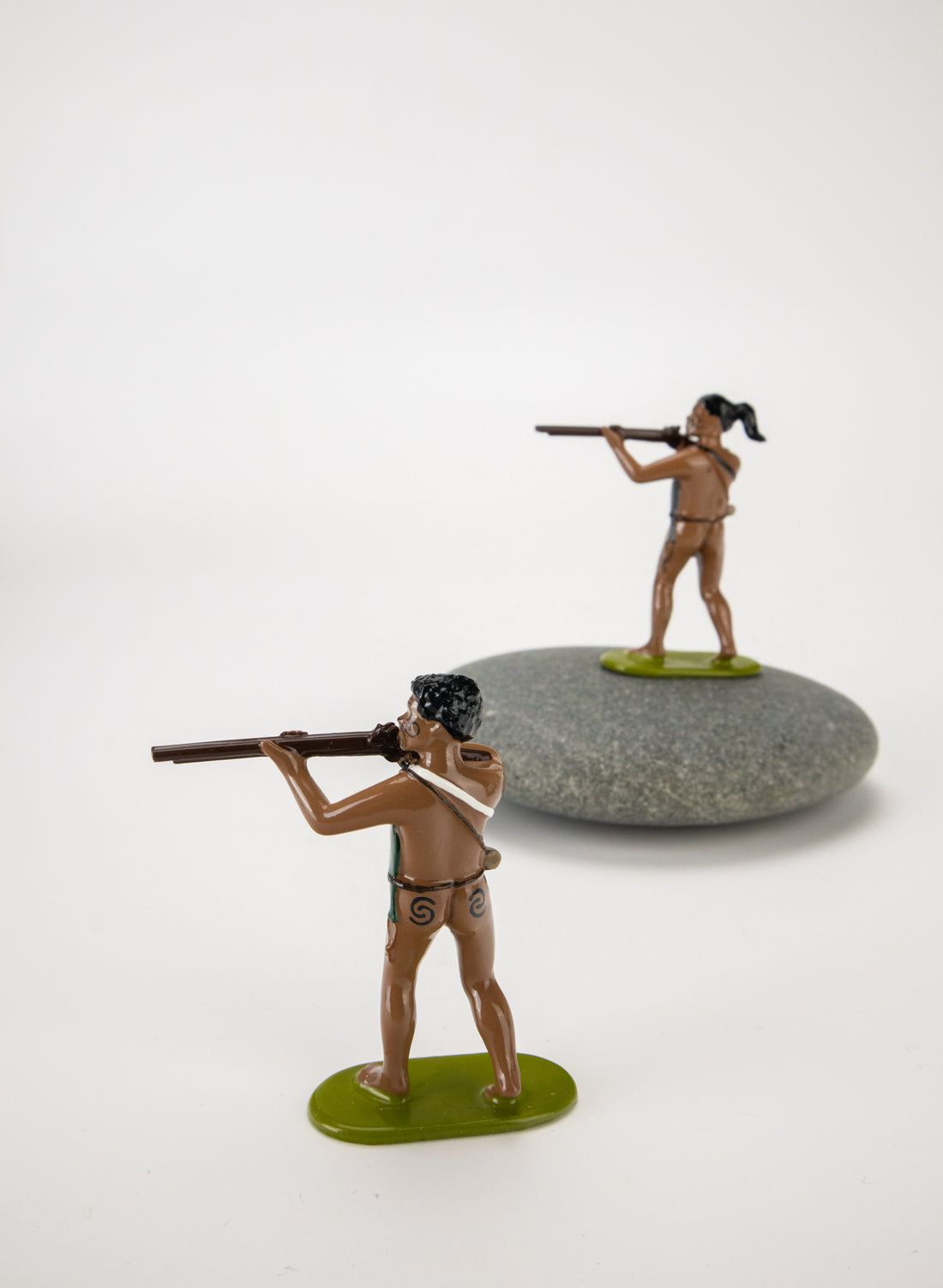 Maori Warrior With Rifle