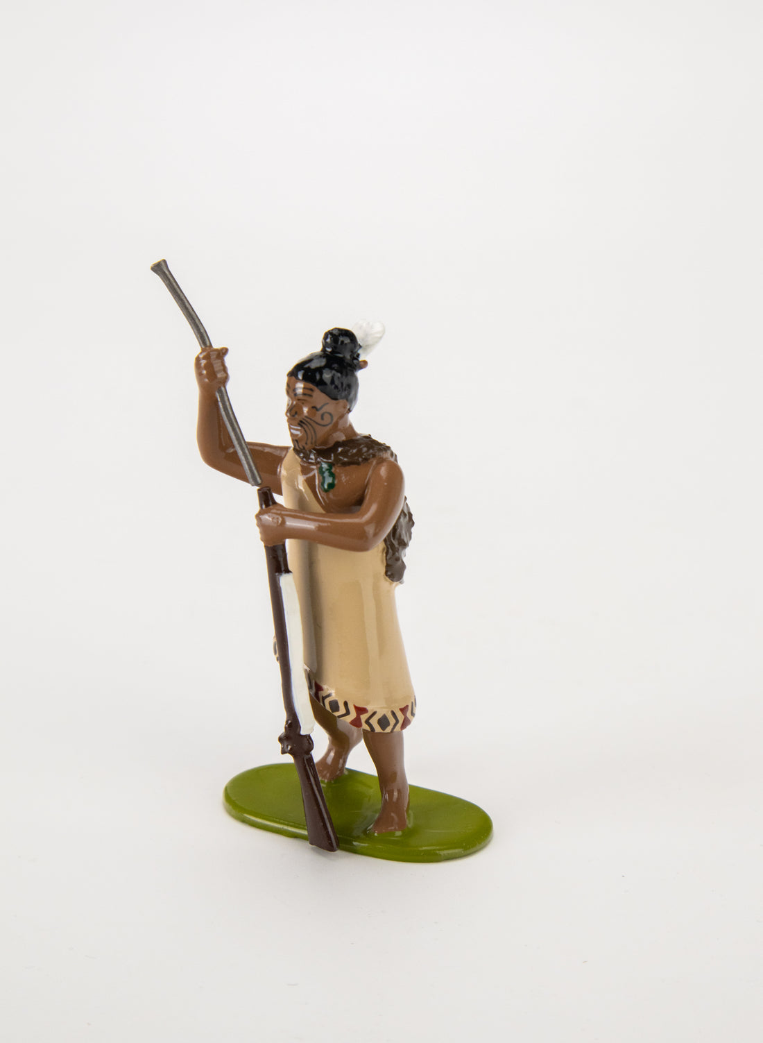 Maori Warrior With Rifle