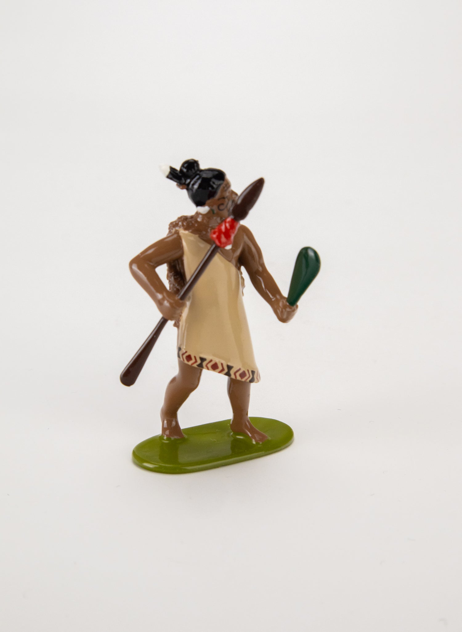 Māori Chief with Mere &amp; Spear