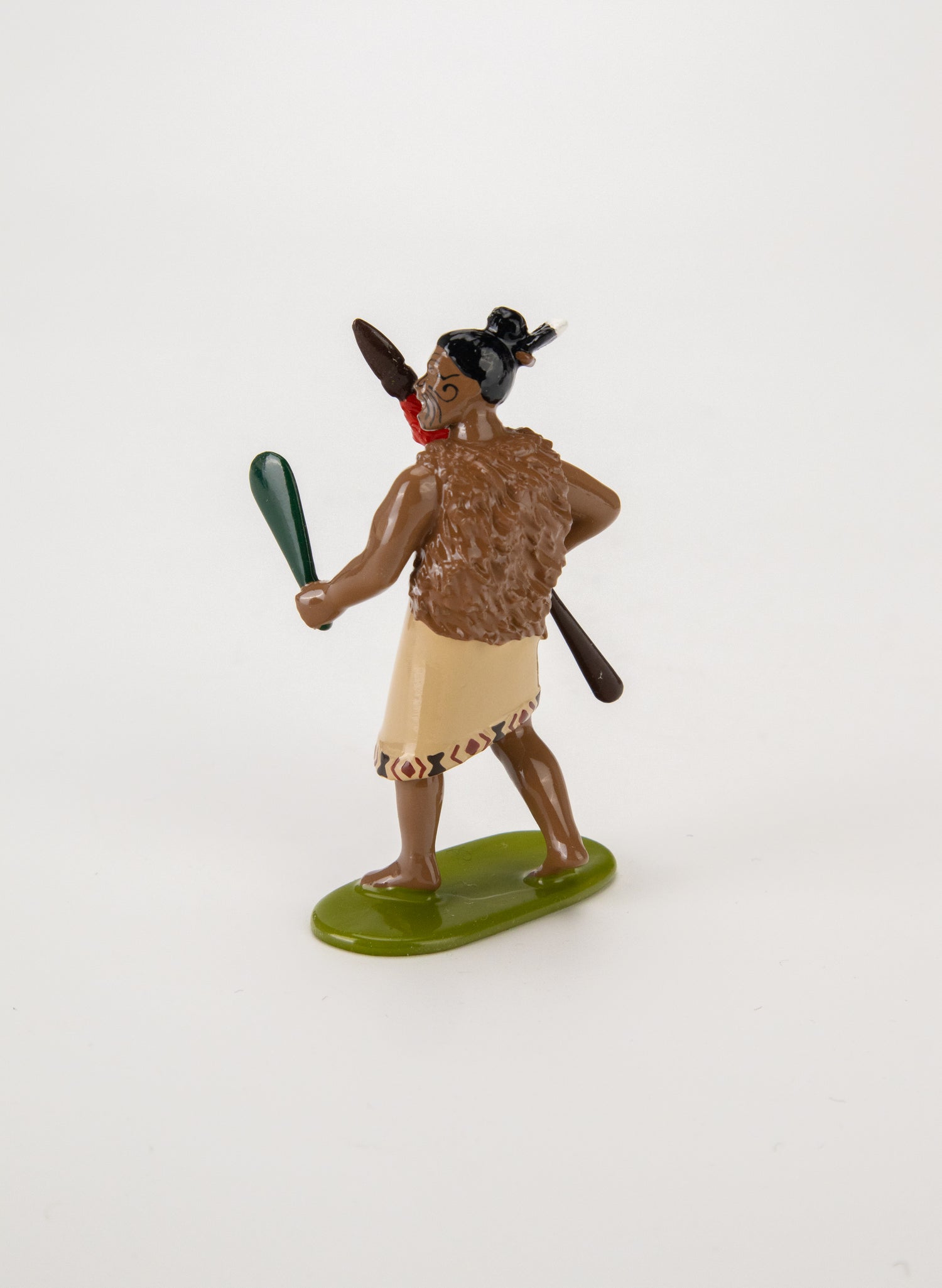 Māori Chief with Mere &amp; Spear