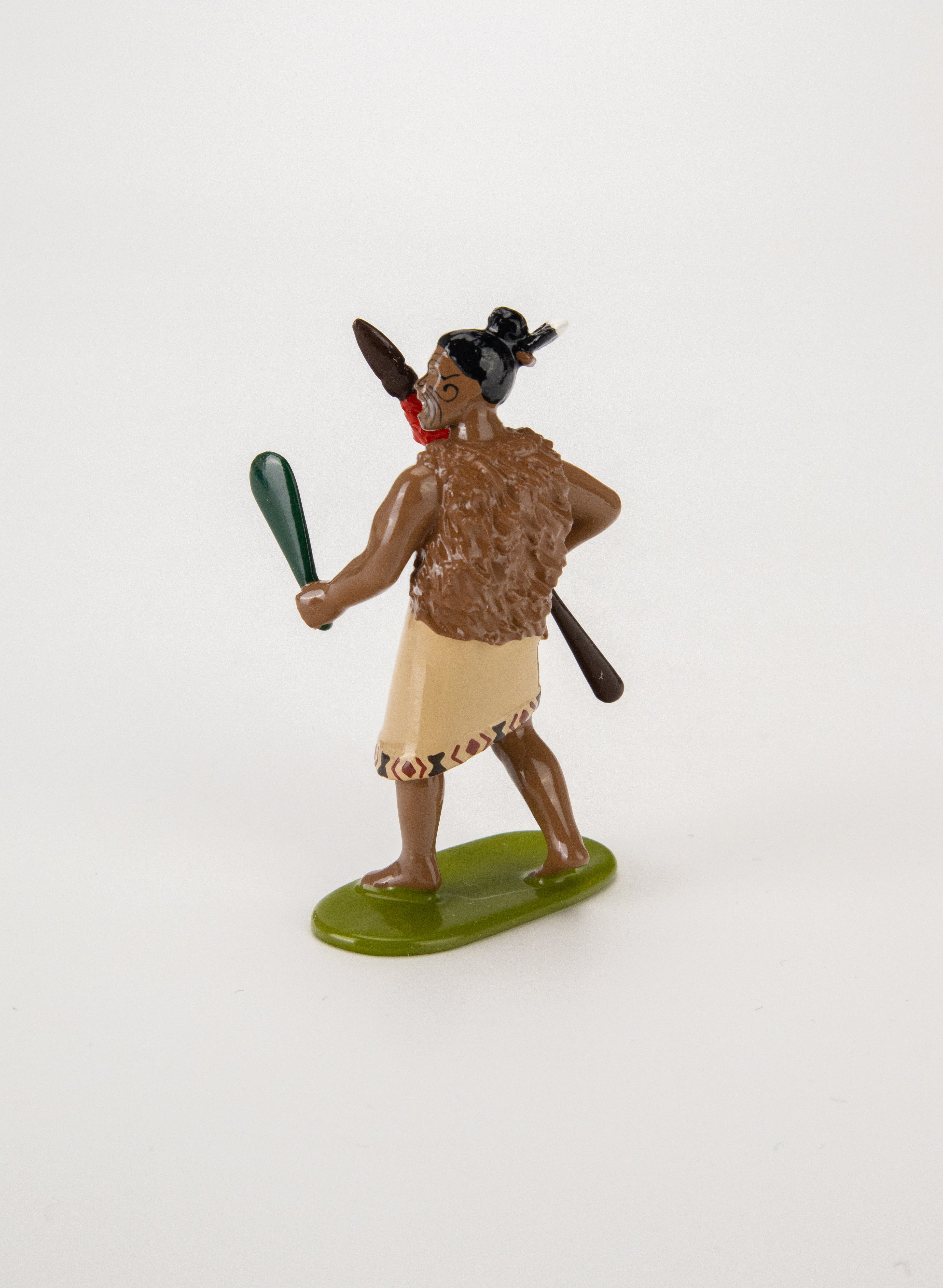 Māori Chief with Mere &amp; Spear