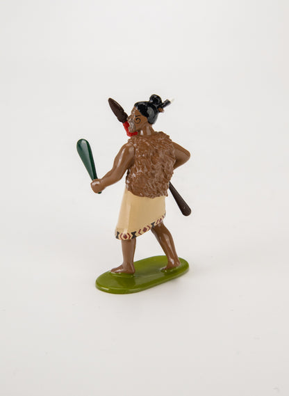 Māori Chief with Mere &amp; Spear