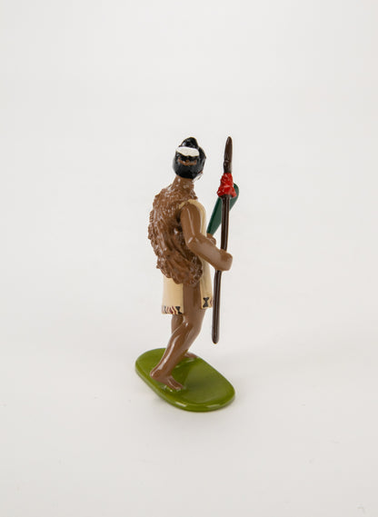 Māori Chief with Mere &amp; Spear