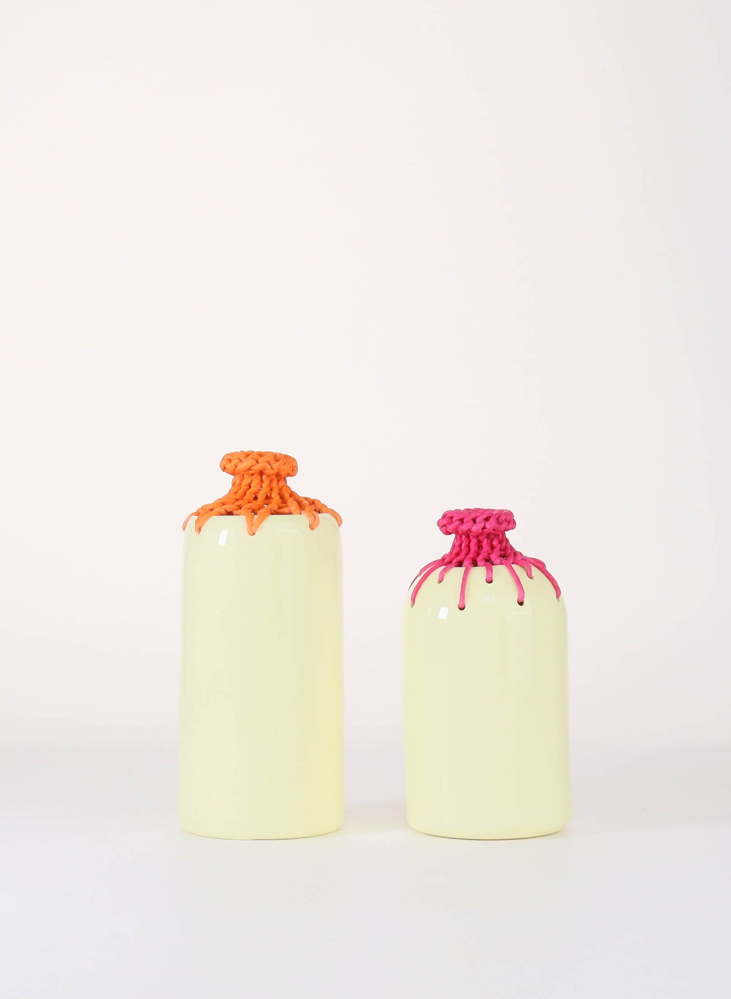 Colourburst Series: Lemon &amp; Dark Pink Vase