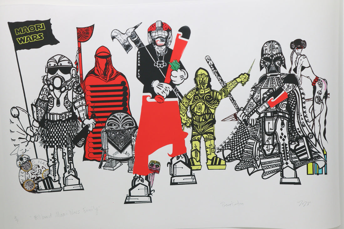 BILLBOARD MAORI WARS FAMILY - Digital Print