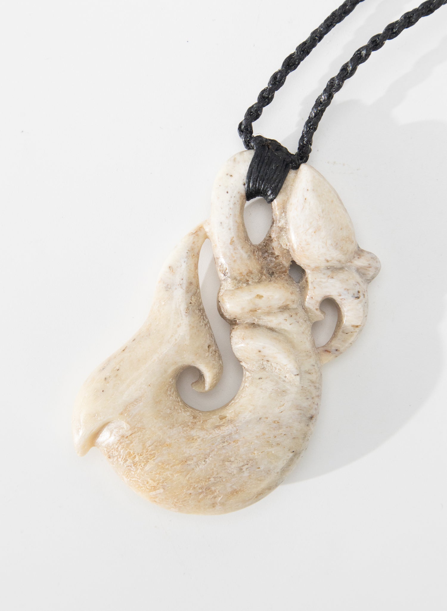 Carved Whalebone Manaia Necklace