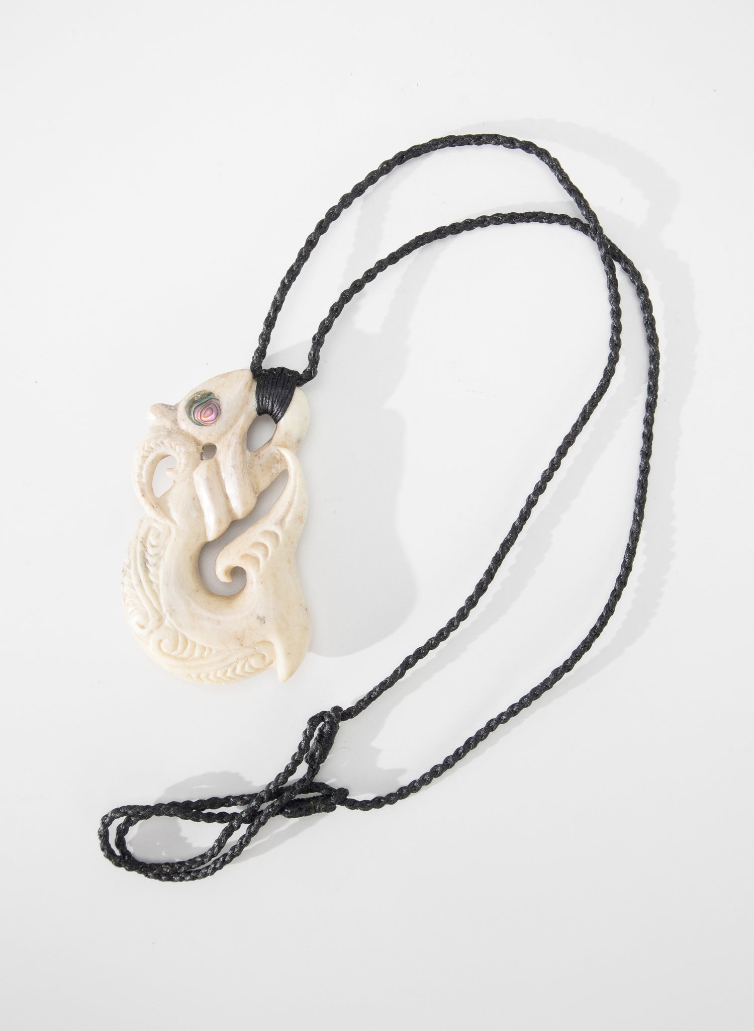 Carved Whalebone Manaia Necklace
