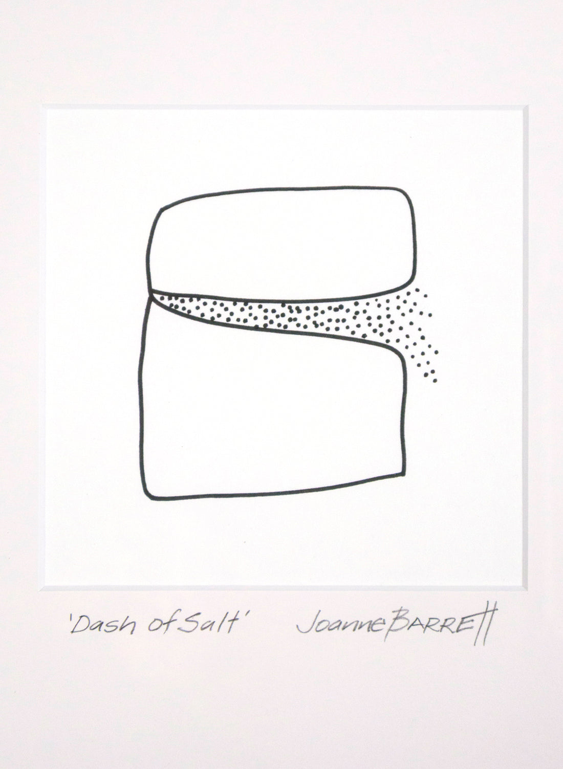 Dash Of Salt Framed Print