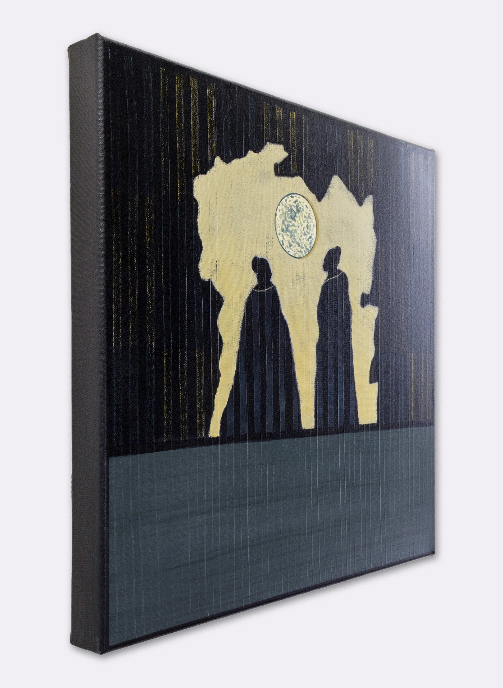 Standing With The Moon - Original Painting