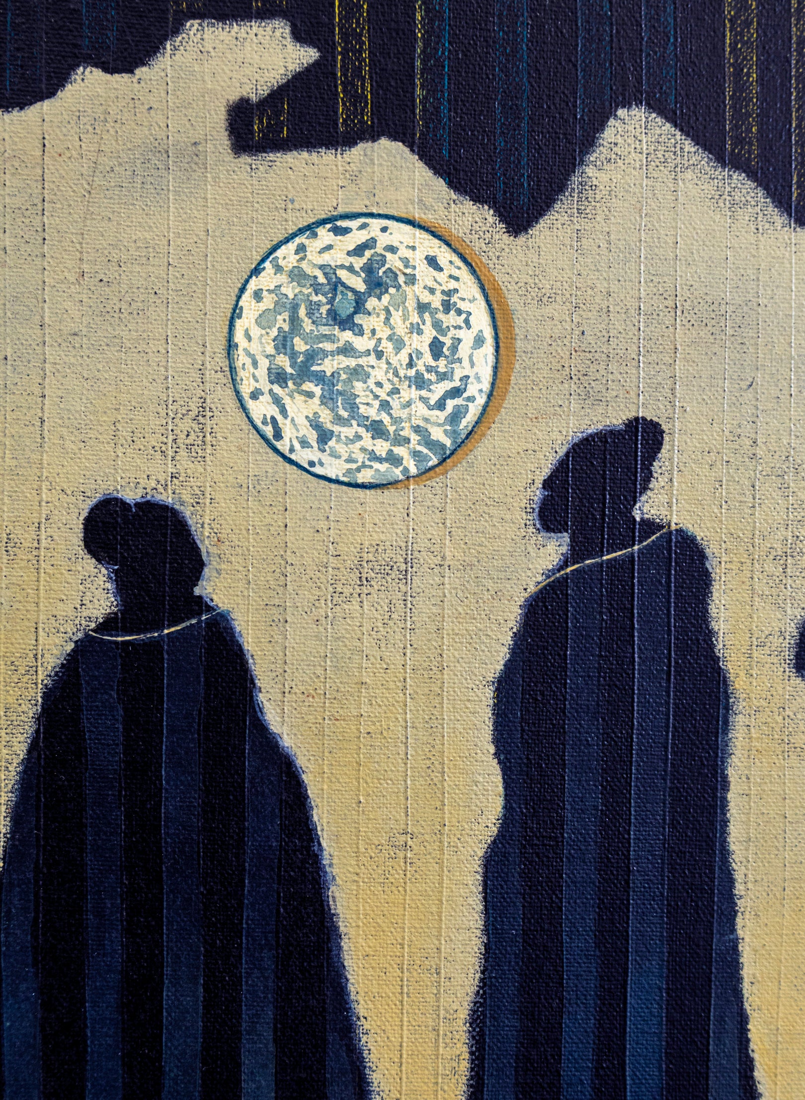 Standing With The Moon - Original Painting