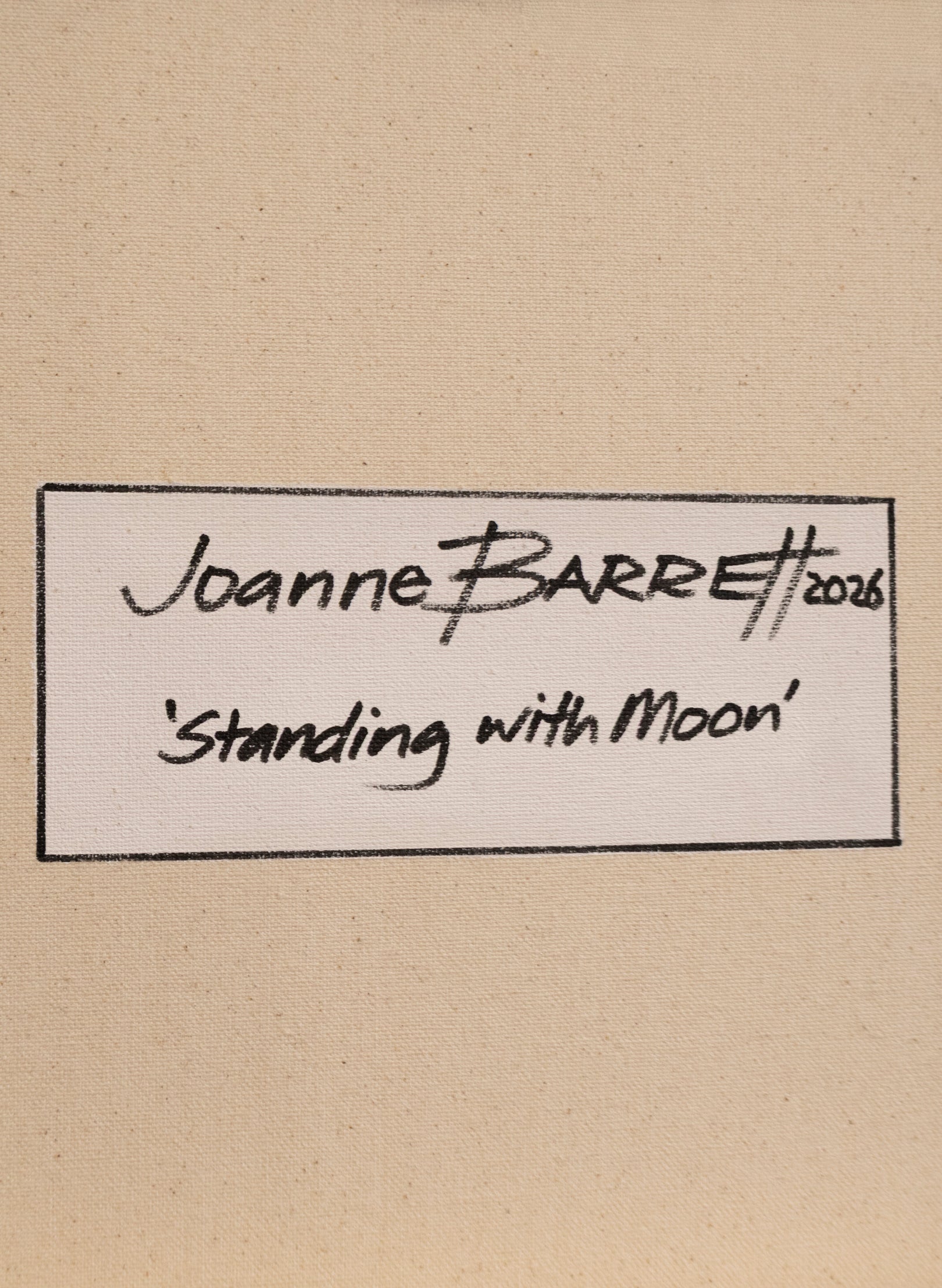 Standing With The Moon - Original Painting