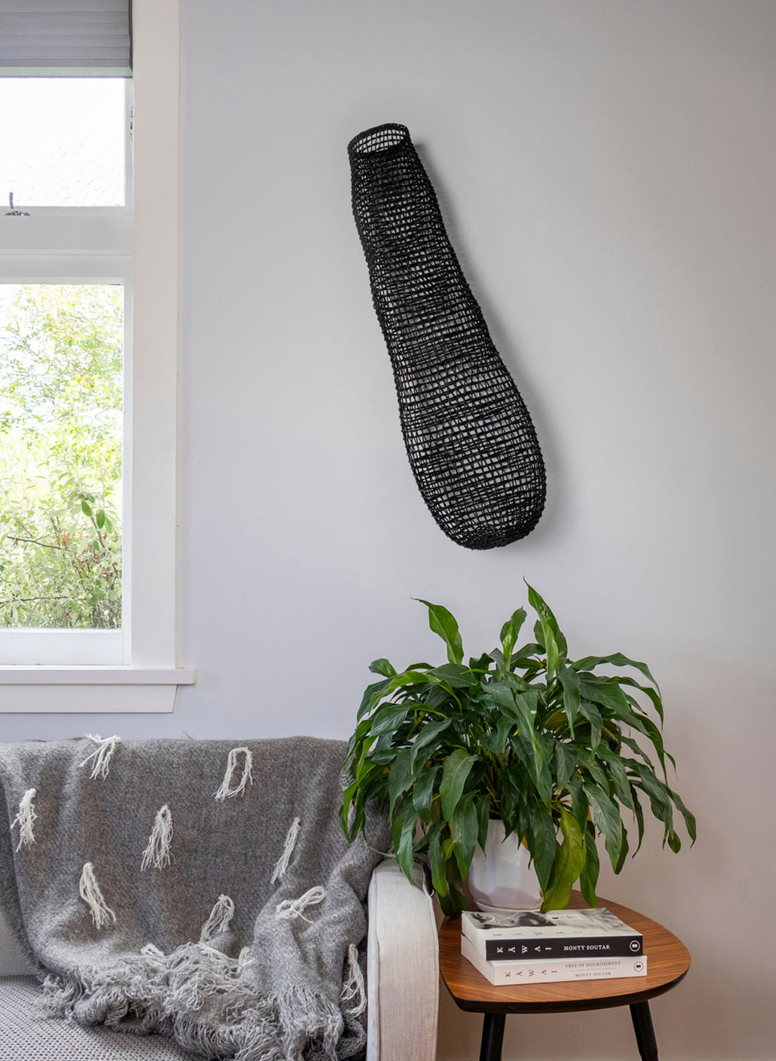 Woven Rattan Reed Harvest Basket