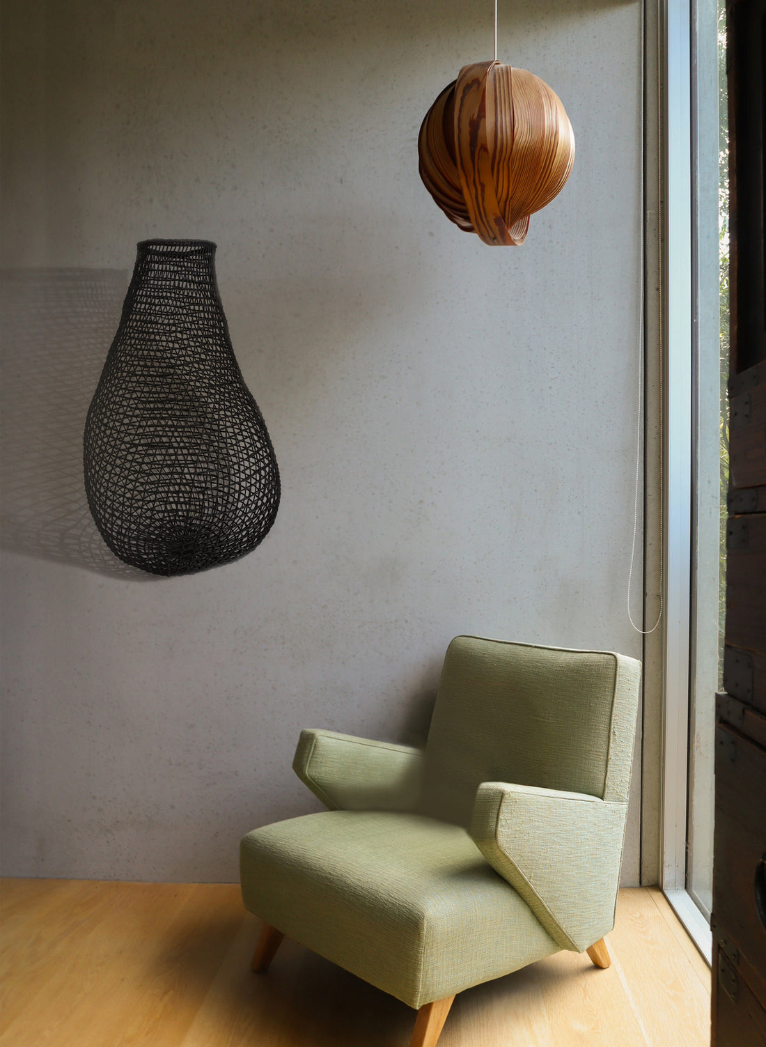 Woven Rattan Reed Harvest Basket
