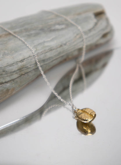 Gold Coffee Bean Necklace