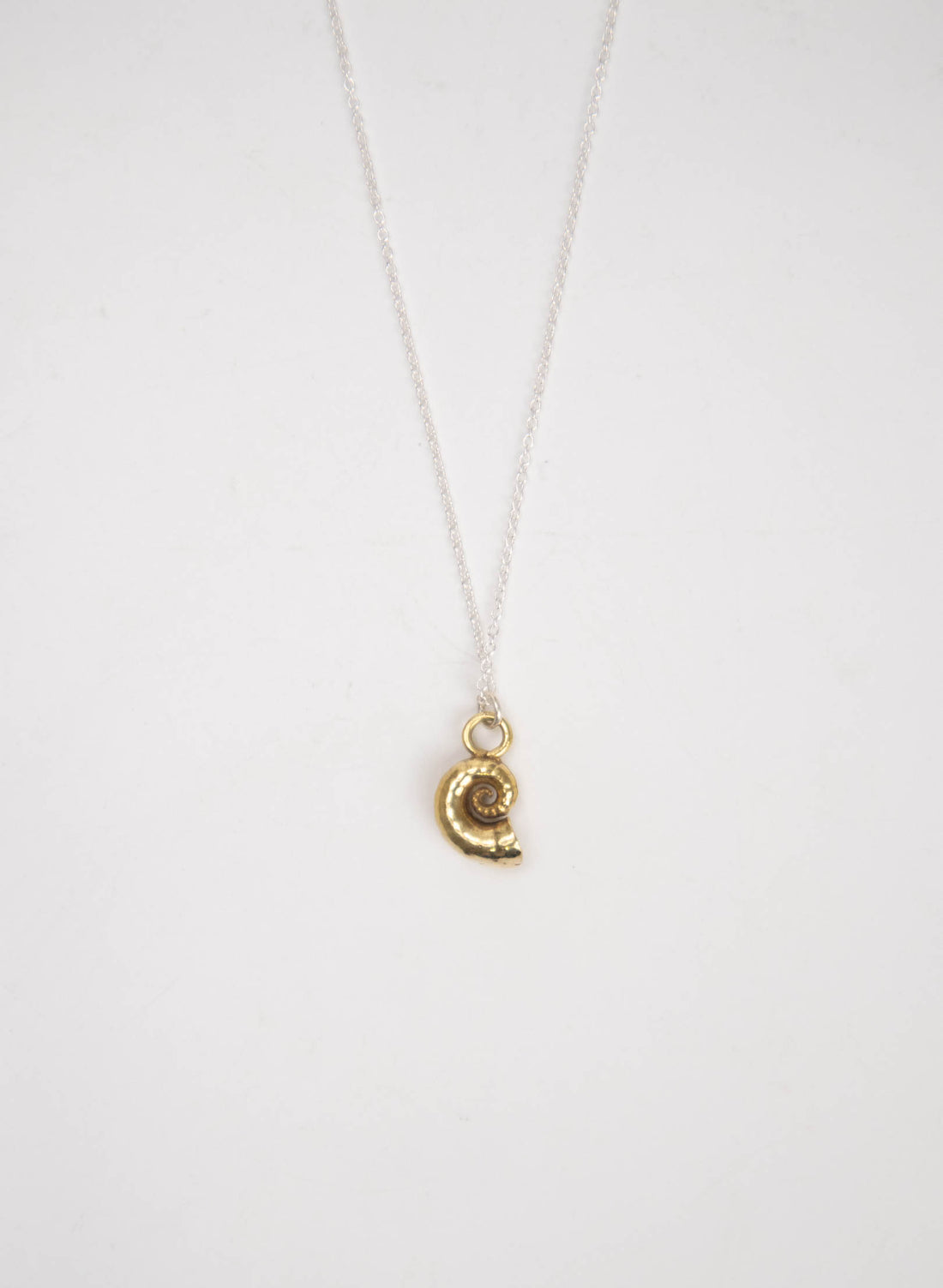 Spiral Shell Necklace - Gold and Silver