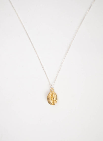 Gold Coffee Bean Necklace
