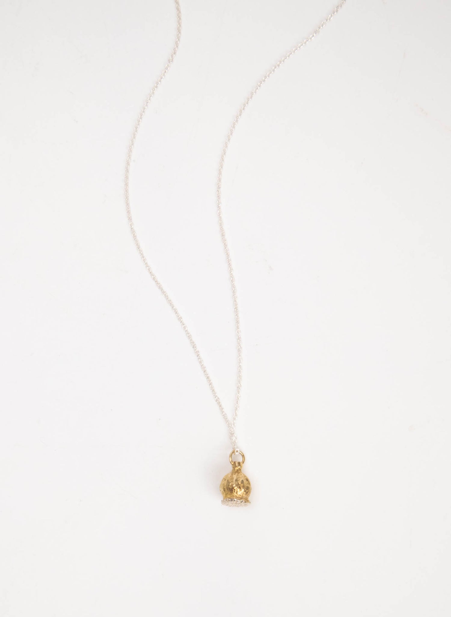 ANZAC Poppy Necklace - Gold Plate and Stirling Silver
