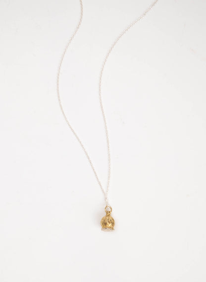ANZAC Poppy Necklace - Gold Plate and Stirling Silver