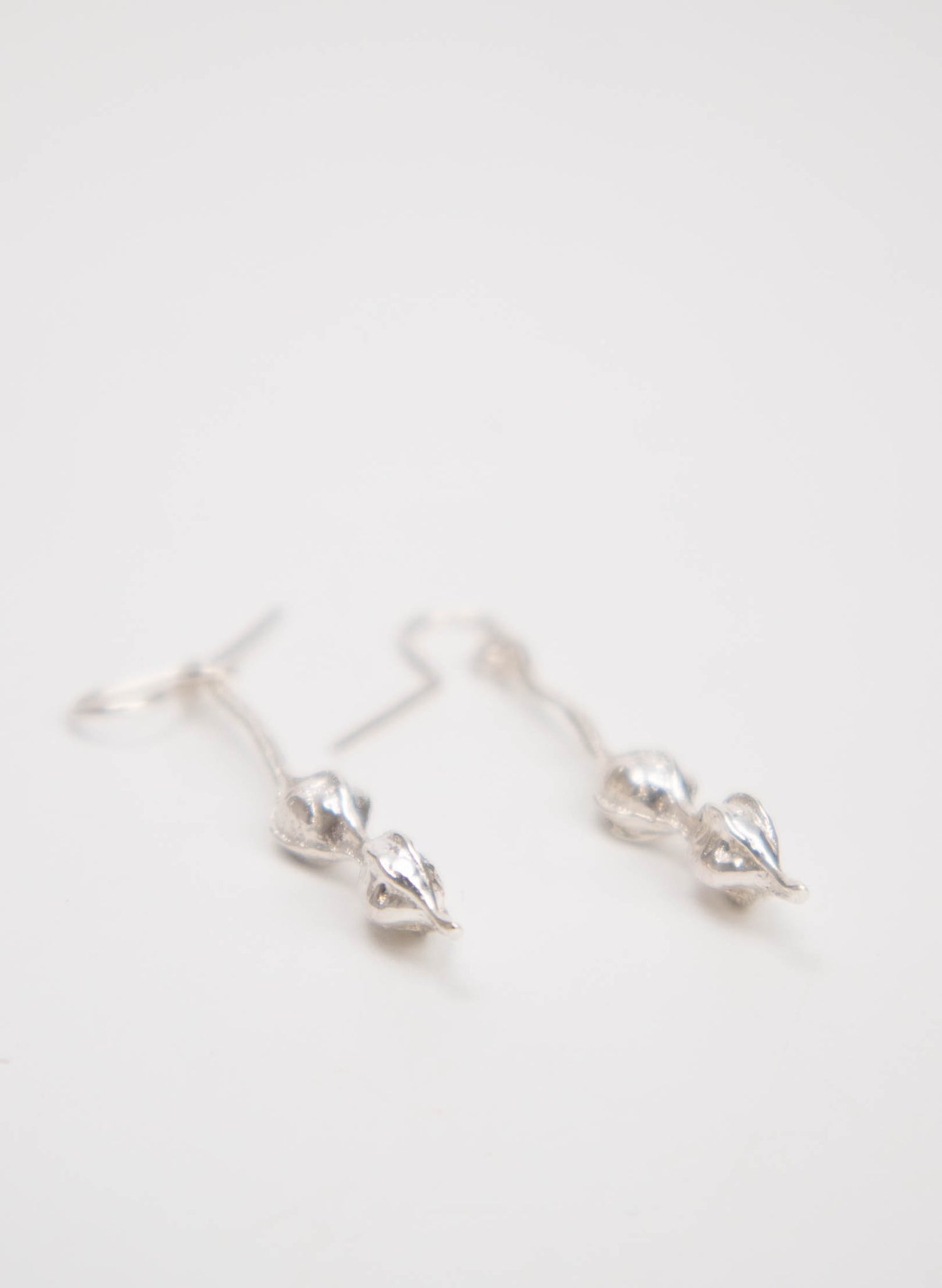 Kōwhai Drop Earrings - Sterling Silver