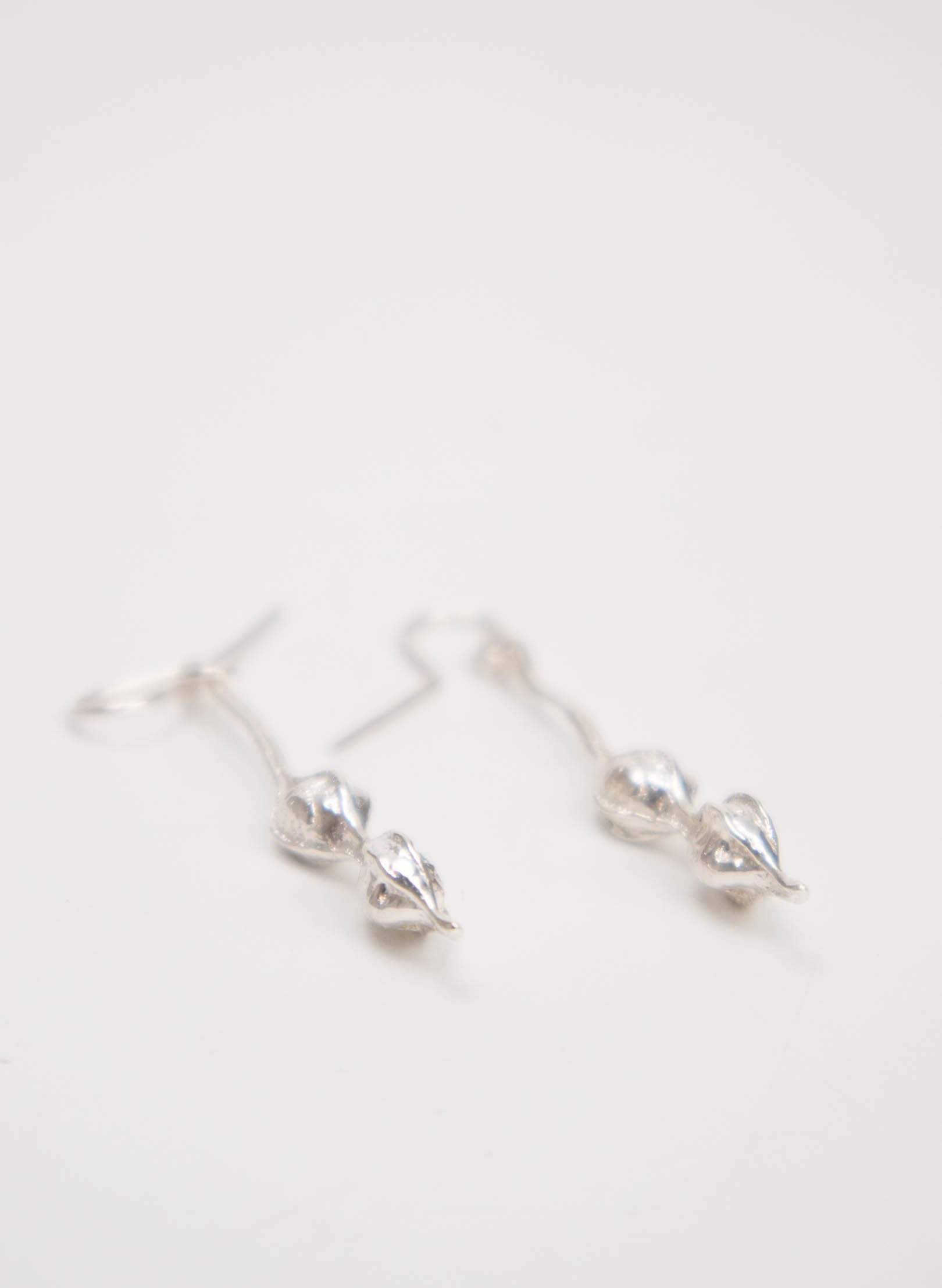 Kōwhai Drop Earrings - Sterling Silver