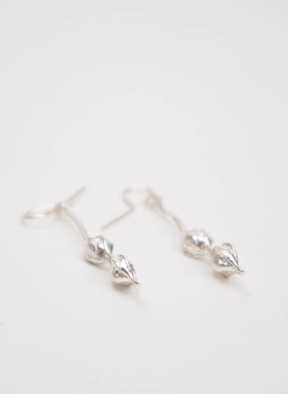 Kōwhai Drop Earrings - Sterling Silver