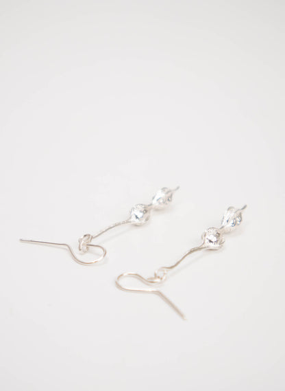 Kōwhai Drop Earrings - Sterling Silver