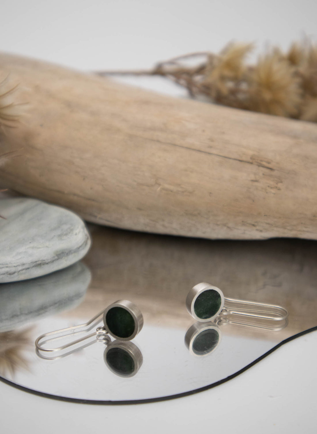Caim Drop - Pounamu Earring
