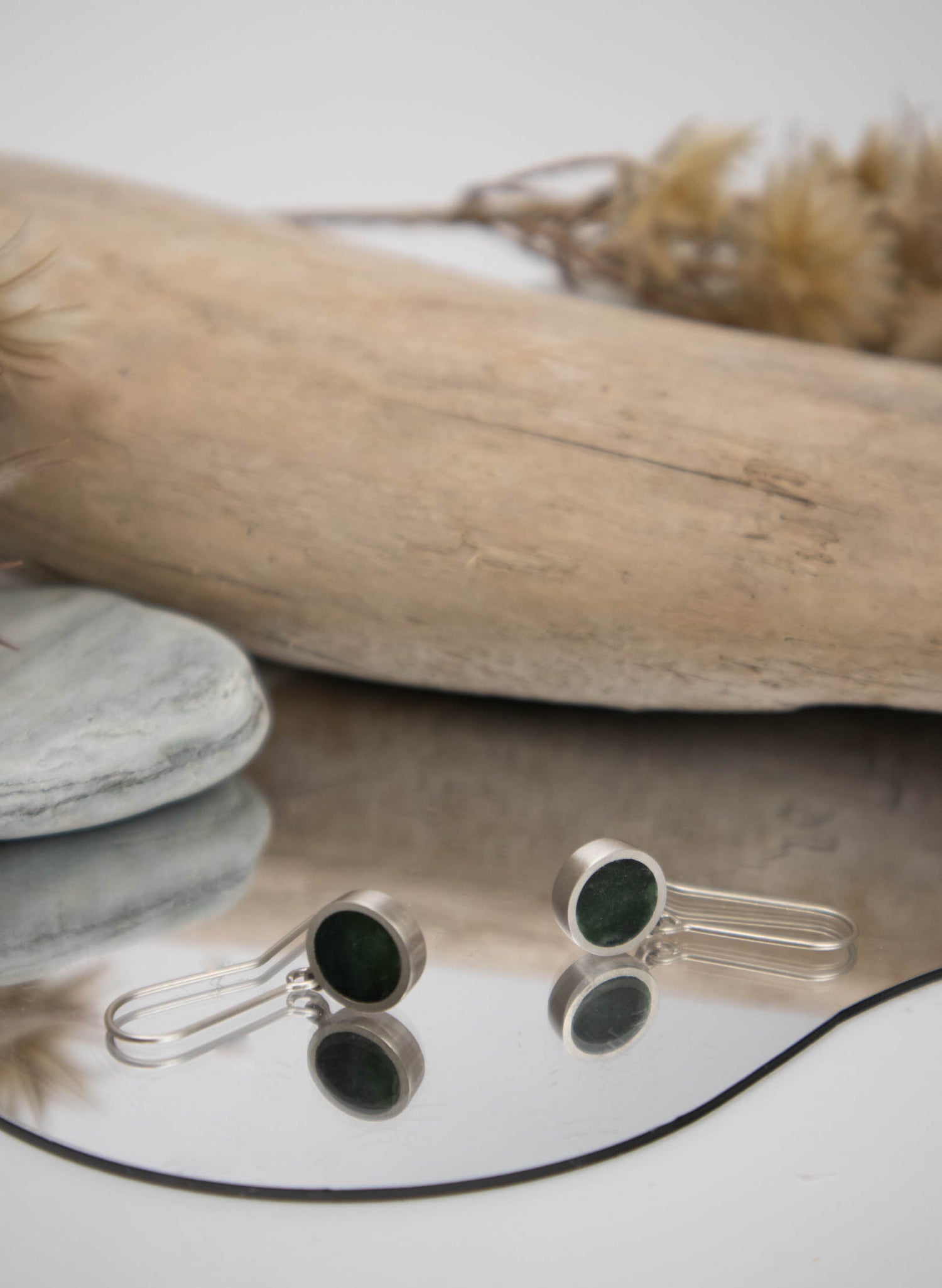 Caim Drop - Pounamu Earring