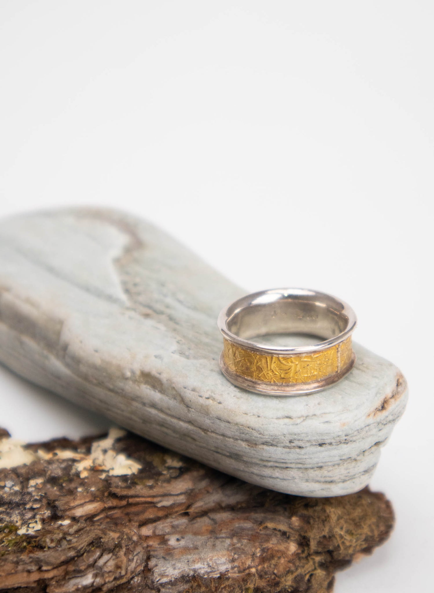 Gold Texture Ring