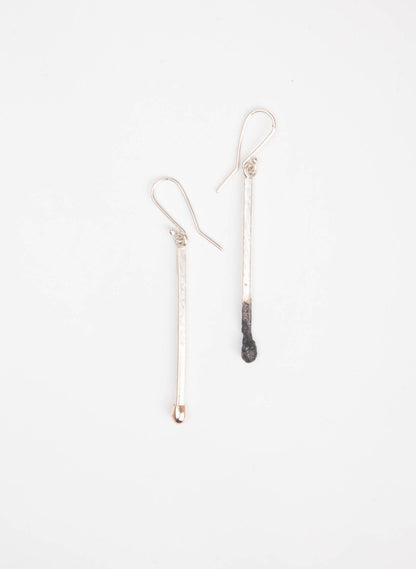 Burnt &amp; Live Matches Earrings