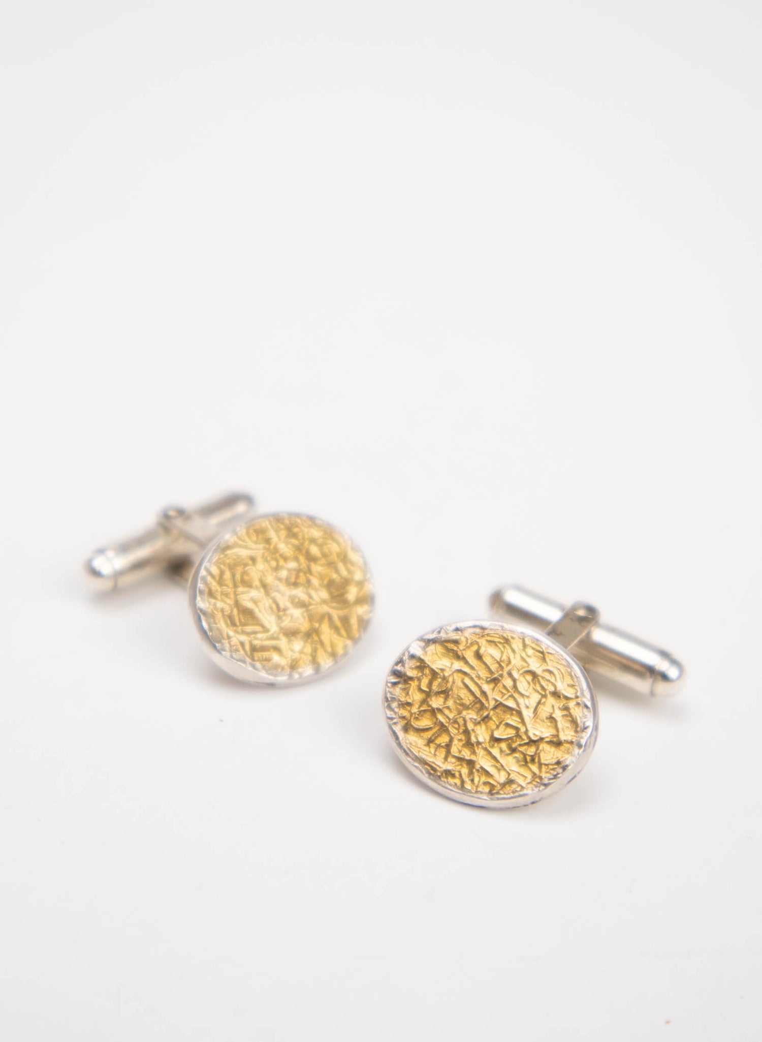 Round Texture Cufflinks