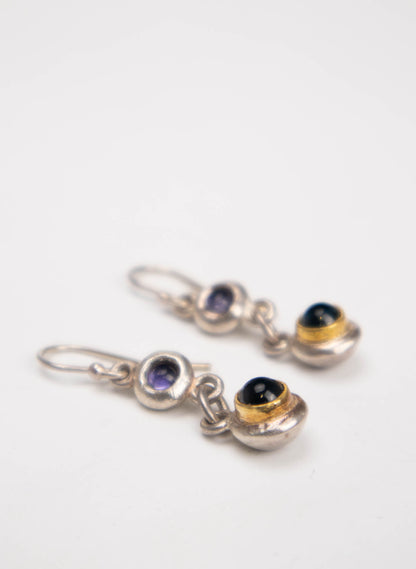 Double Ingot Drop Earrings