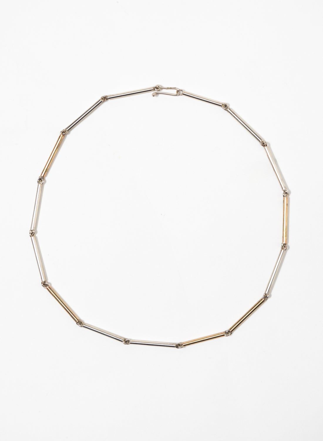 Chineer Necklace with Silver and 9ct Gold