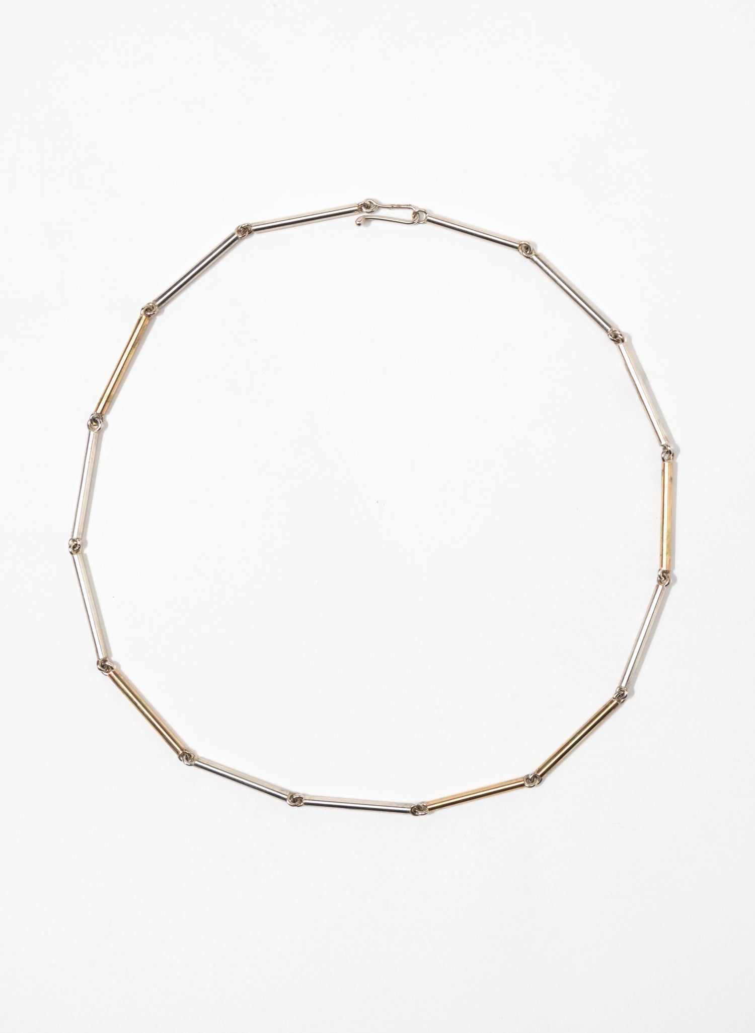 Chineer Necklace with Silver and 9ct Gold
