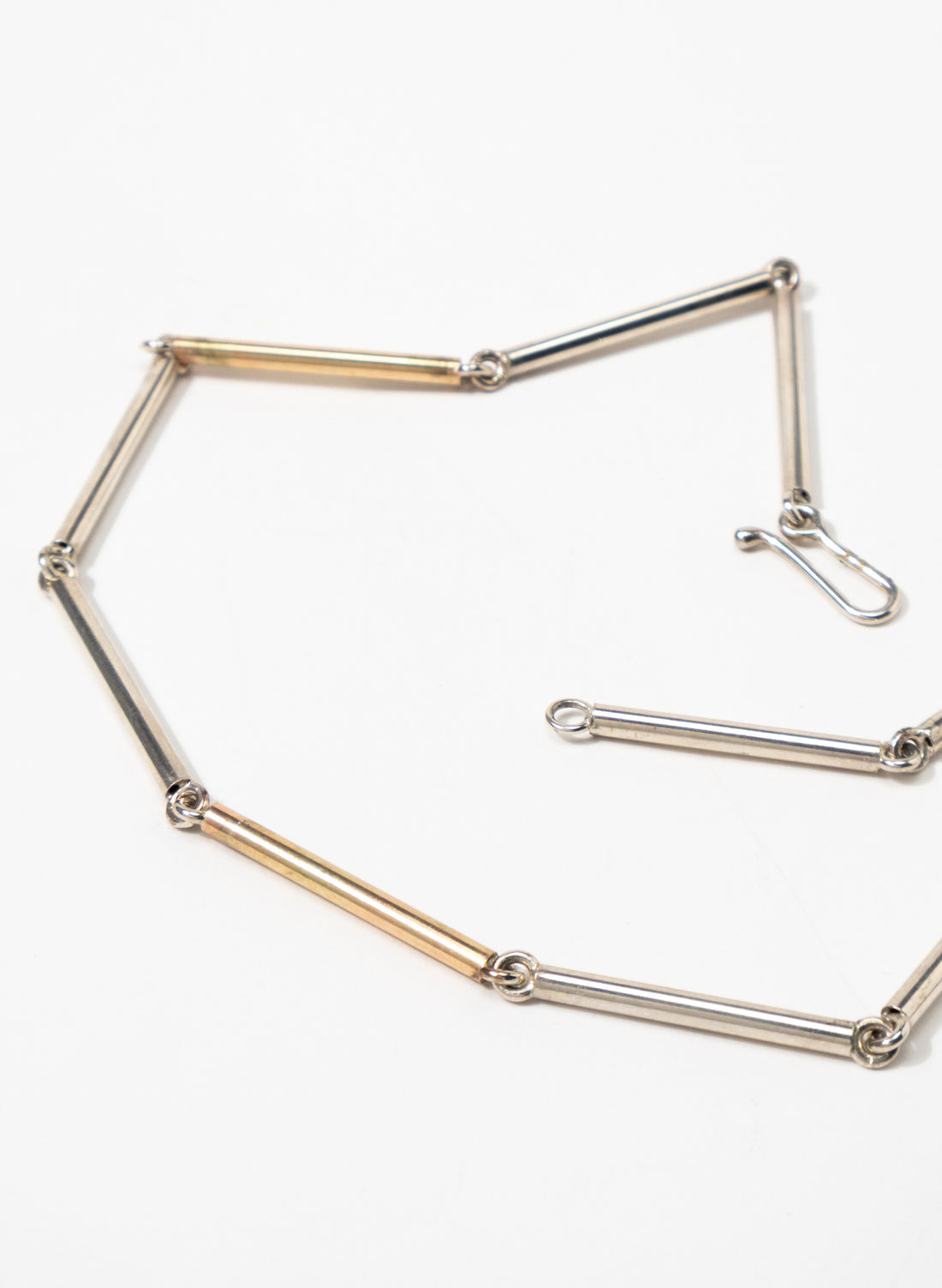 Chineer Necklace with Silver and 9ct Gold