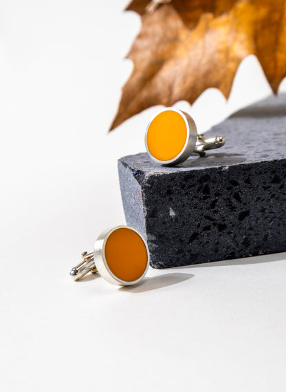 Orange Cufflinks