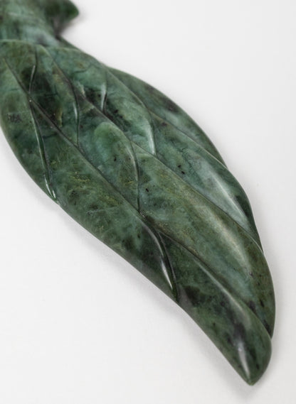 Pounamu Manu Necklace on Stone Base