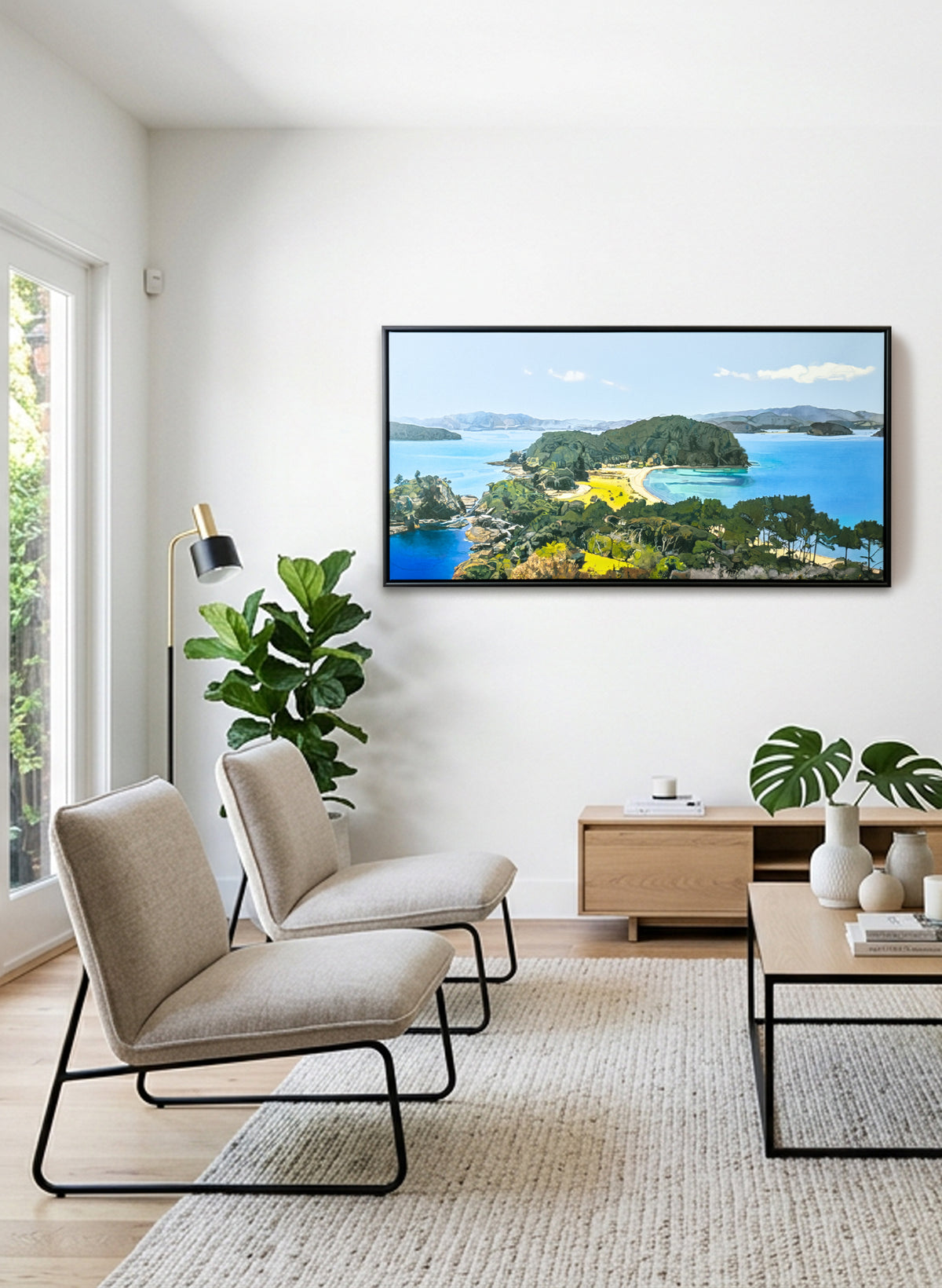 Summertime - Framed Canvas Print