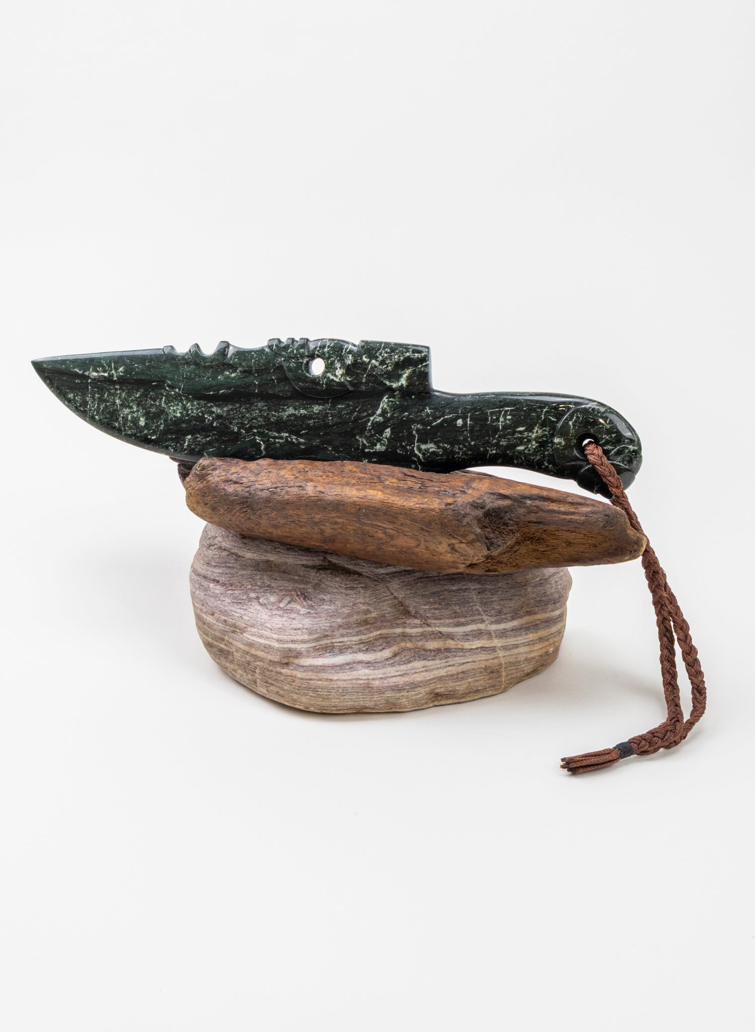 Pounamu Display Knife on Stand