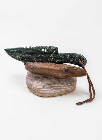Pounamu Display Knife on Stand