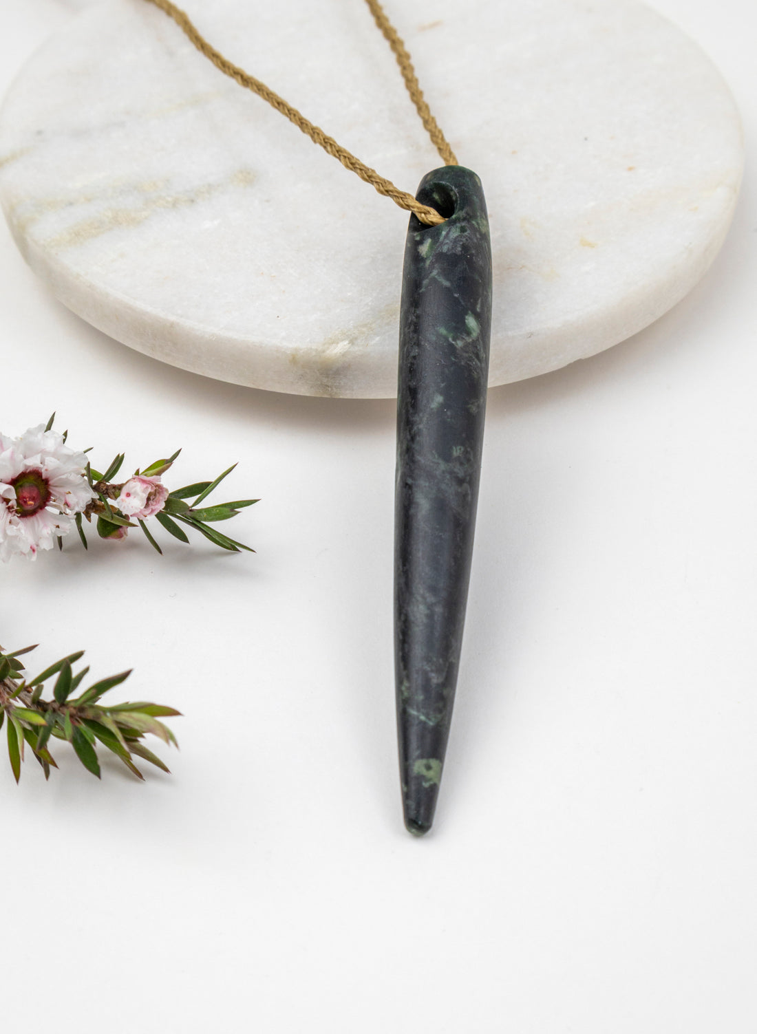 Pounamu Whakakai Piko Necklace